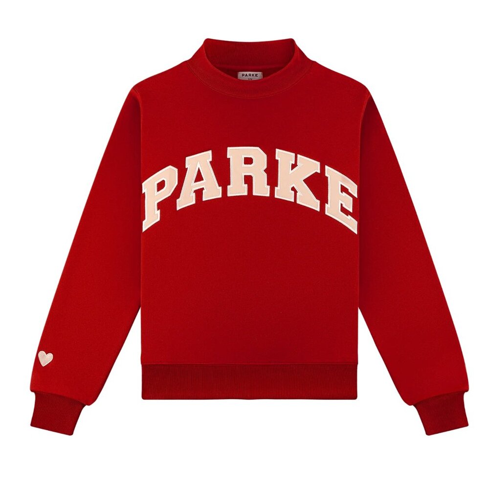 NWT PARKE Valentine's Varsity Mockneck - SOLD OUT - Authentic